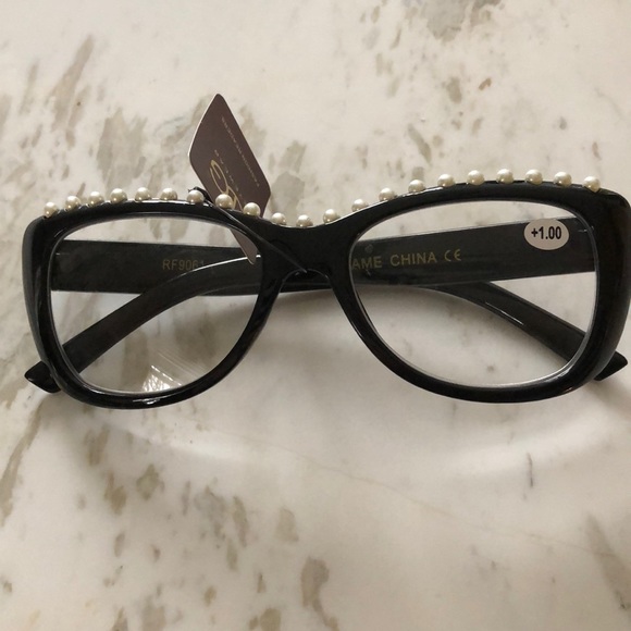 Pearl Embellished Reading Glasses - Picture 1 of 1
